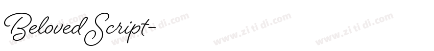 Beloved Script字体转换